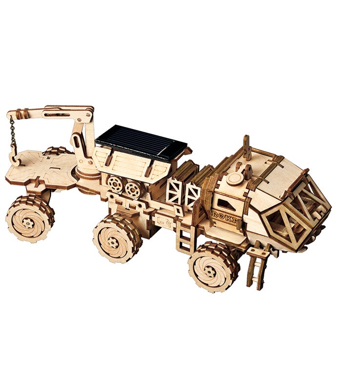 DIY 3D Wood Puzzle Rover Toy